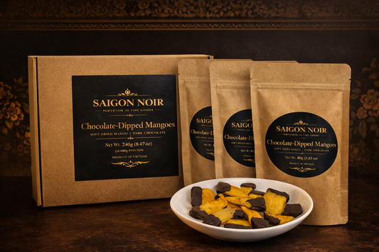 Chocolate-Dipped Dried Mango — Premium Gift Box
