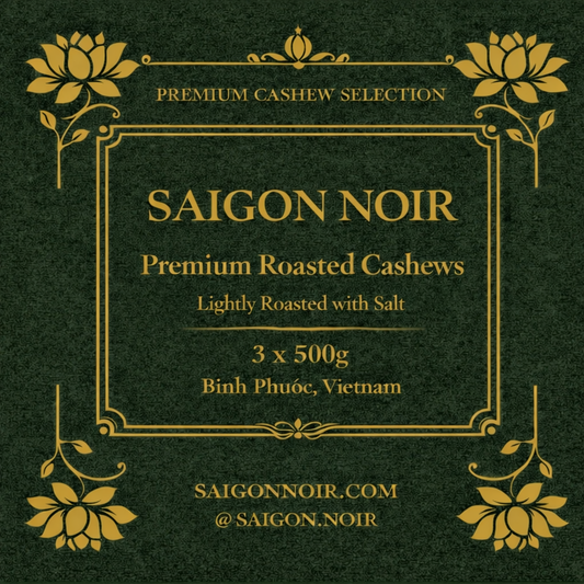 Imperial Bundle | 1.5kg (3×500g) W180 Premium Vietnamese Cashews | Saigon Noir